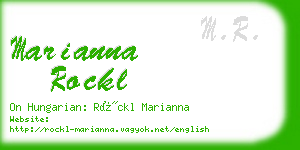 marianna rockl business card